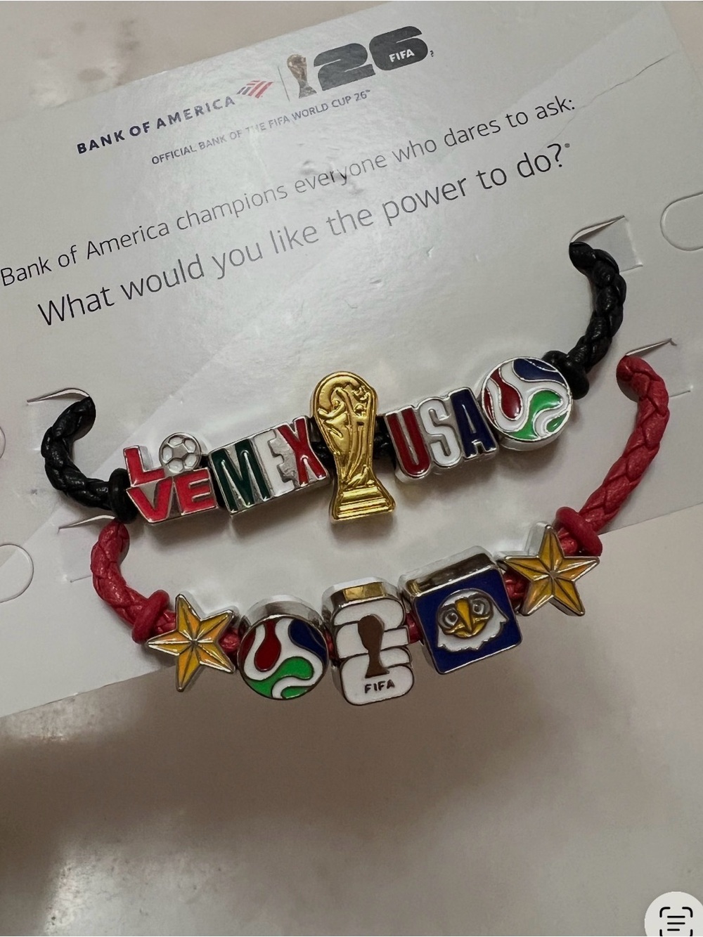 Exclusive ~ VEMXUSA Women's Multicolor FIFA Charm Bracelet Set